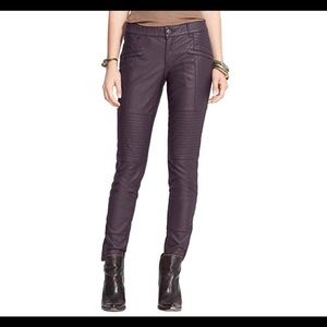 NWT Free People vegan leather skinny moto pant